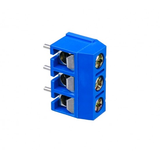 Produktbild von PCB Klemmenblock 2/3 Polig – Schraubverbinder 3,5/3,96 Mm, Grün/blau, Für Elektronik